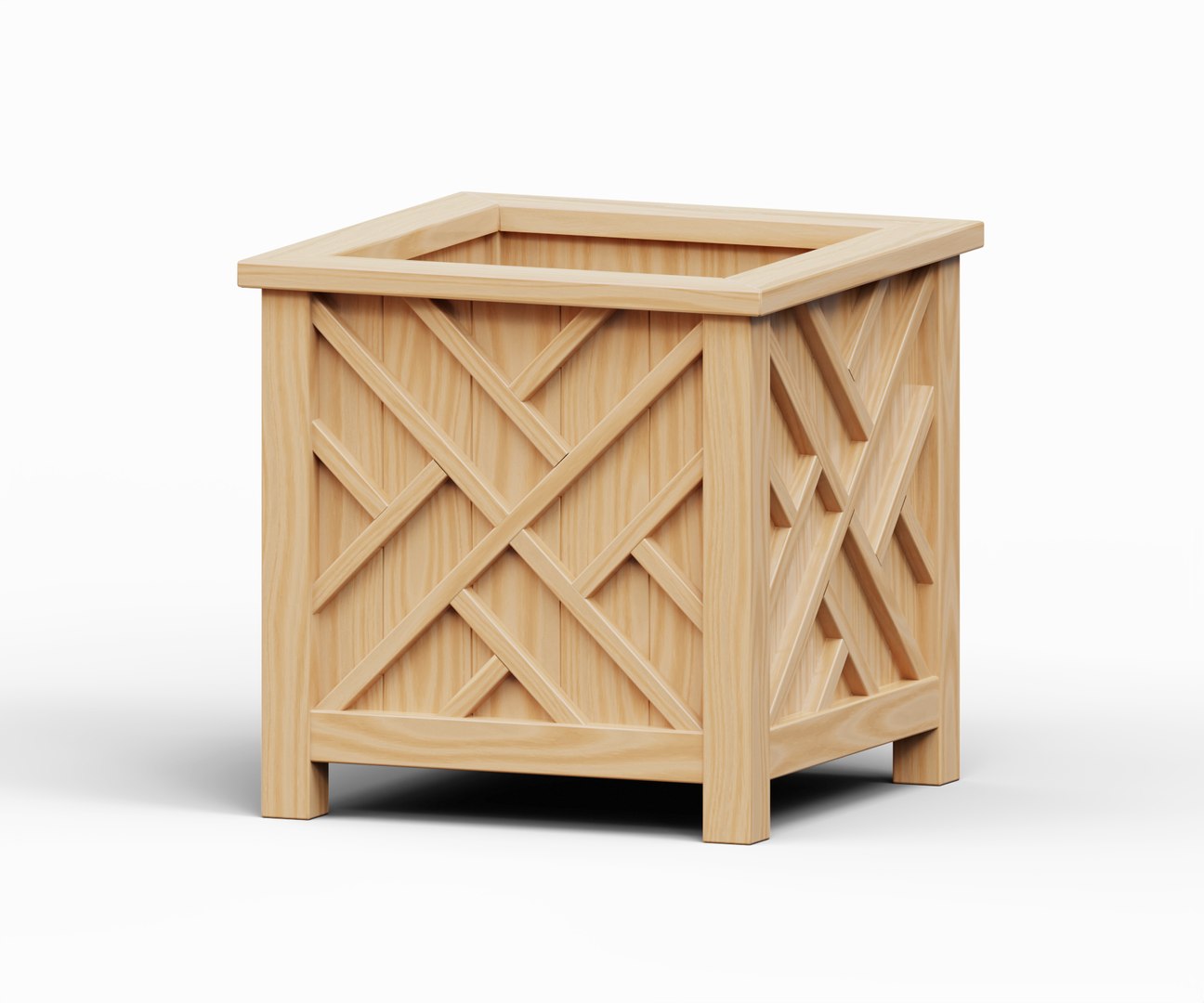 Wooden Flower Box Model - TurboSquid 1981884