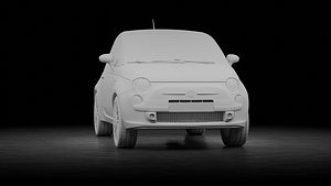 Fiat 500 2010 3D model