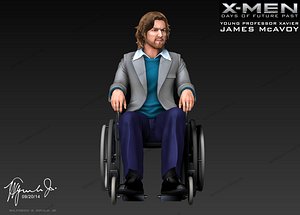 3d james mcavoy professor xavier model