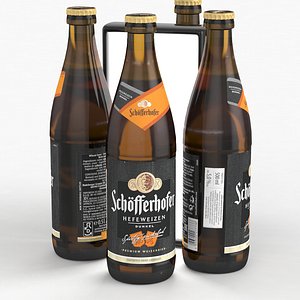 3D Beer Bottle Schofferhofer Hefeweizen Dunkel 500ml 2021