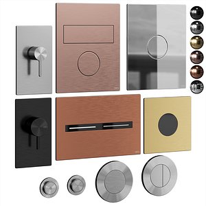 Ceadesign 02 flush buttons 3D model