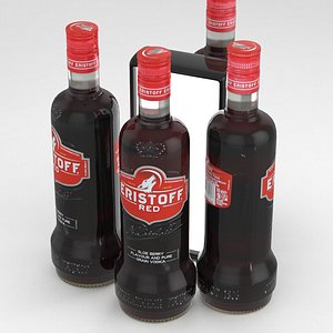 alcohol bottle 3D model