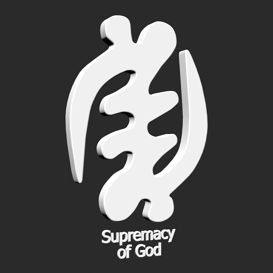 3d Supremacy God Symbol Model