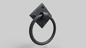 3D Door Handle Medieval M4 model