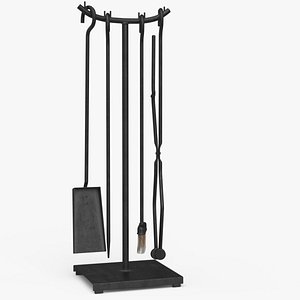 Fireplace Tools Set 01