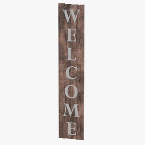3D welcome sign 04