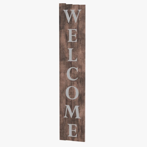3D welcome sign 04 - TurboSquid 1228590