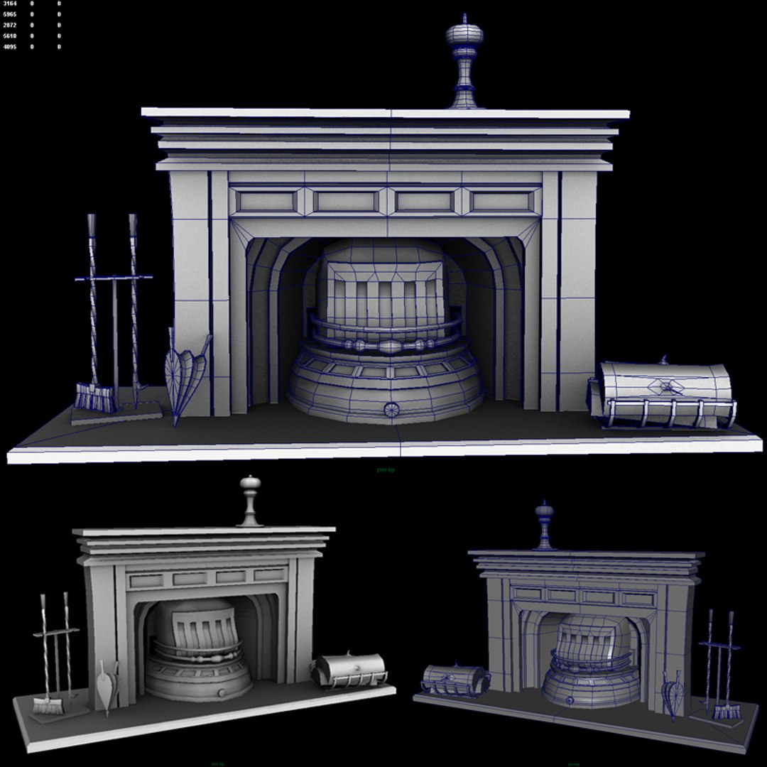 Set Home Interior 3d Model