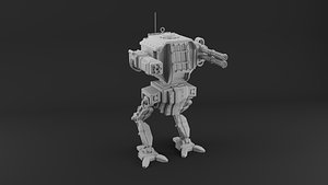 3D battle robot model