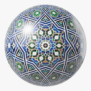Islamic ornament Uzbek Ceramic mosaic