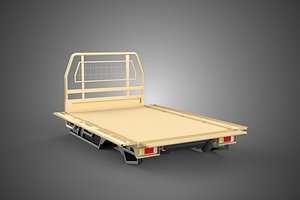 YELLOW UTE BAKKIE 3 WAY WIDE DECK DROP SIDE LOAD BED PICKUP TRUCK BODY TYPE 25