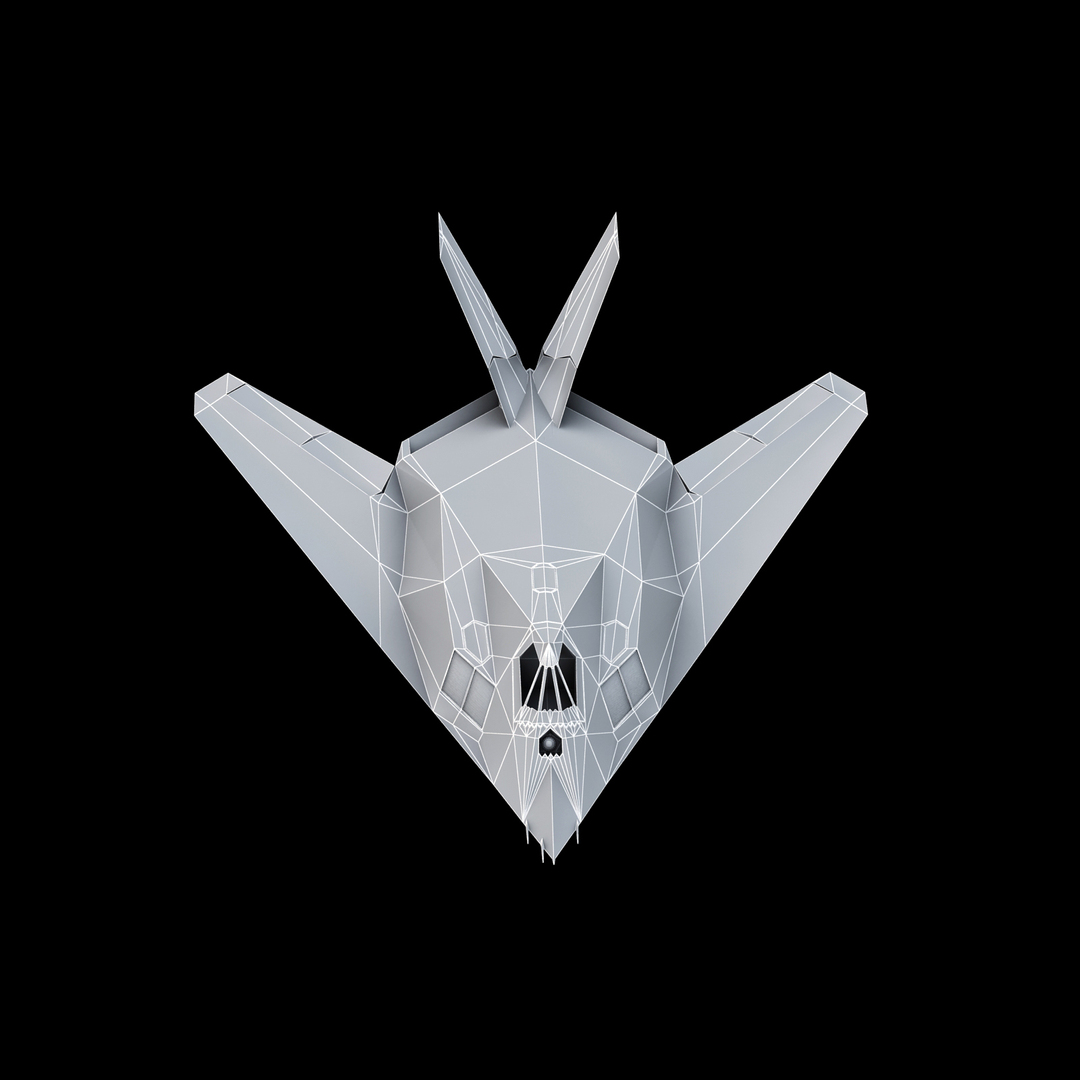 3d lockheed f-117 nighthawk stealth bomber model