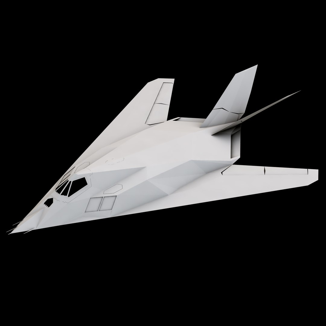 3d lockheed f-117 nighthawk stealth bomber model