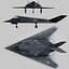 3d lockheed f-117 nighthawk stealth bomber model