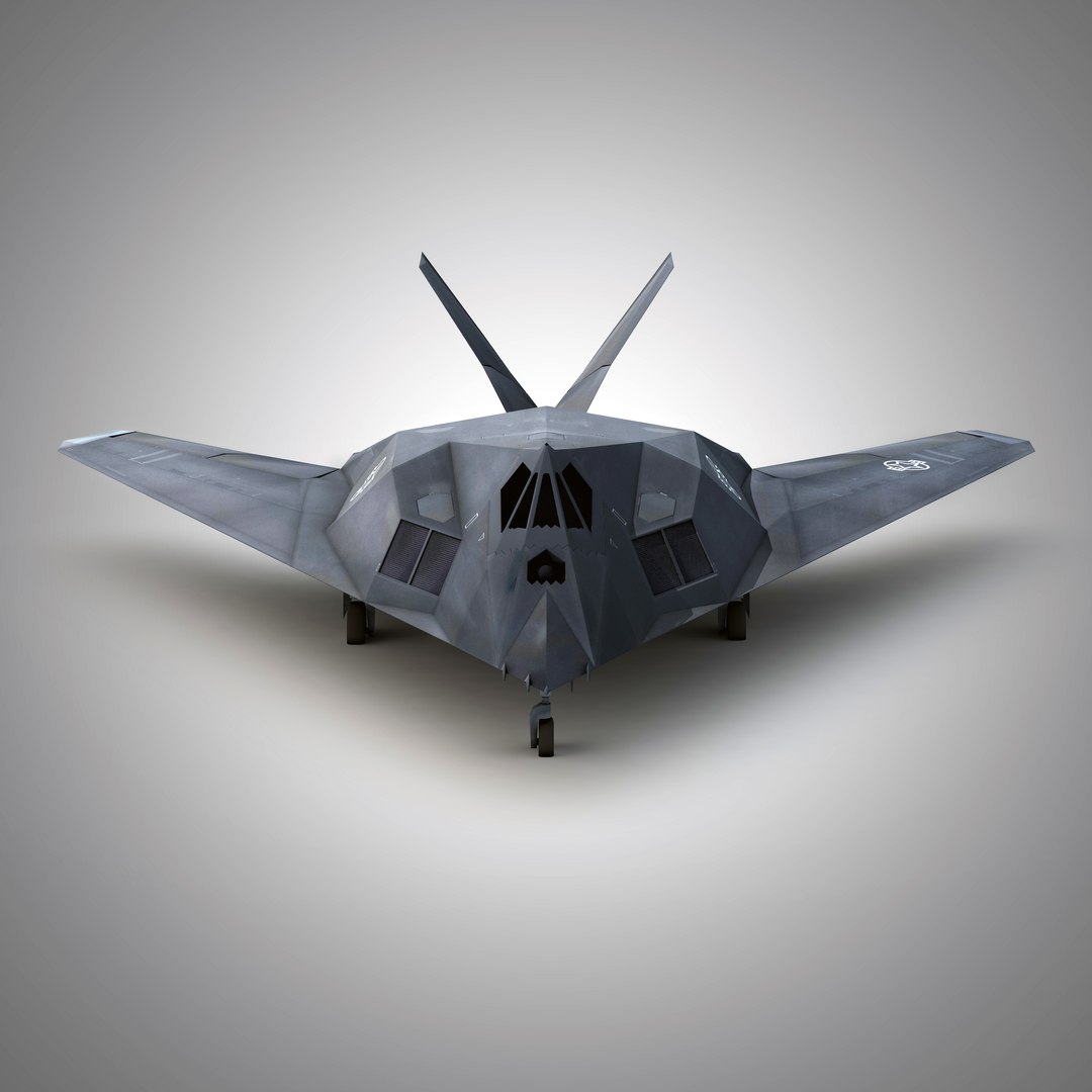 3d lockheed f-117 nighthawk stealth bomber model