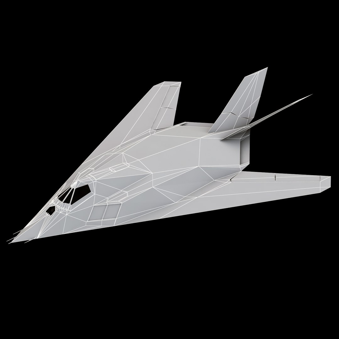 3d lockheed f-117 nighthawk stealth bomber model