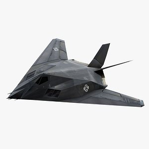 3d lockheed f-117 nighthawk stealth bomber model