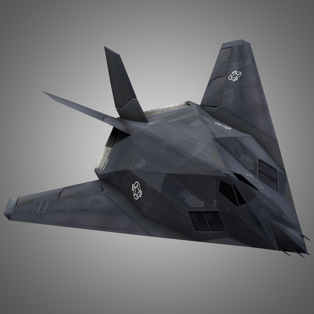 3d lockheed f-117 nighthawk stealth bomber model