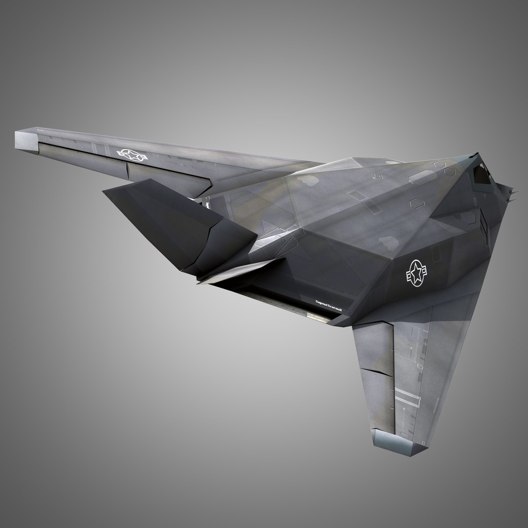 3d Lockheed F-117 Nighthawk Stealth Bomber Model