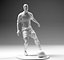 3D footballer ronaldo player