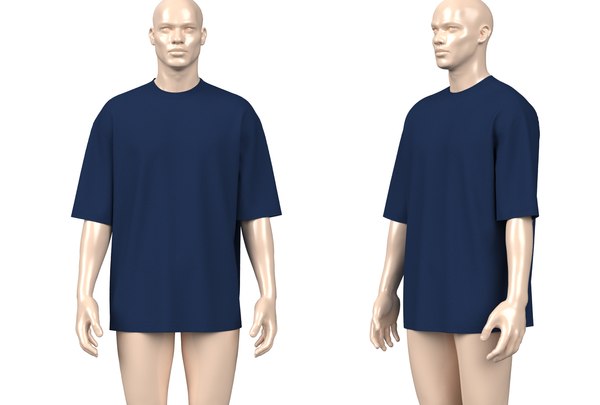3D Mens Oversized T-shirt 3d Model - TurboSquid 2006694