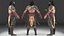 3D model pbr ancient warrior