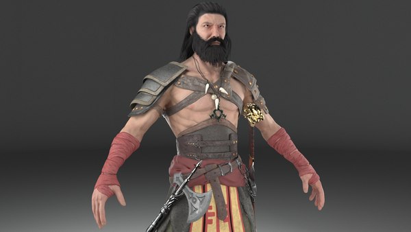 3D model pbr ancient warrior - TurboSquid 1555141