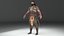 3D model pbr ancient warrior
