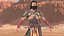 3D model pbr ancient warrior