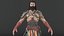 3D model pbr ancient warrior
