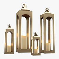 Caleb Handcrafted Metal Outdoor Lantern Brass