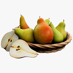 Pear Fruit Low poly 3D model 3D model
