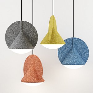 3D model felt pendant lamp stamp