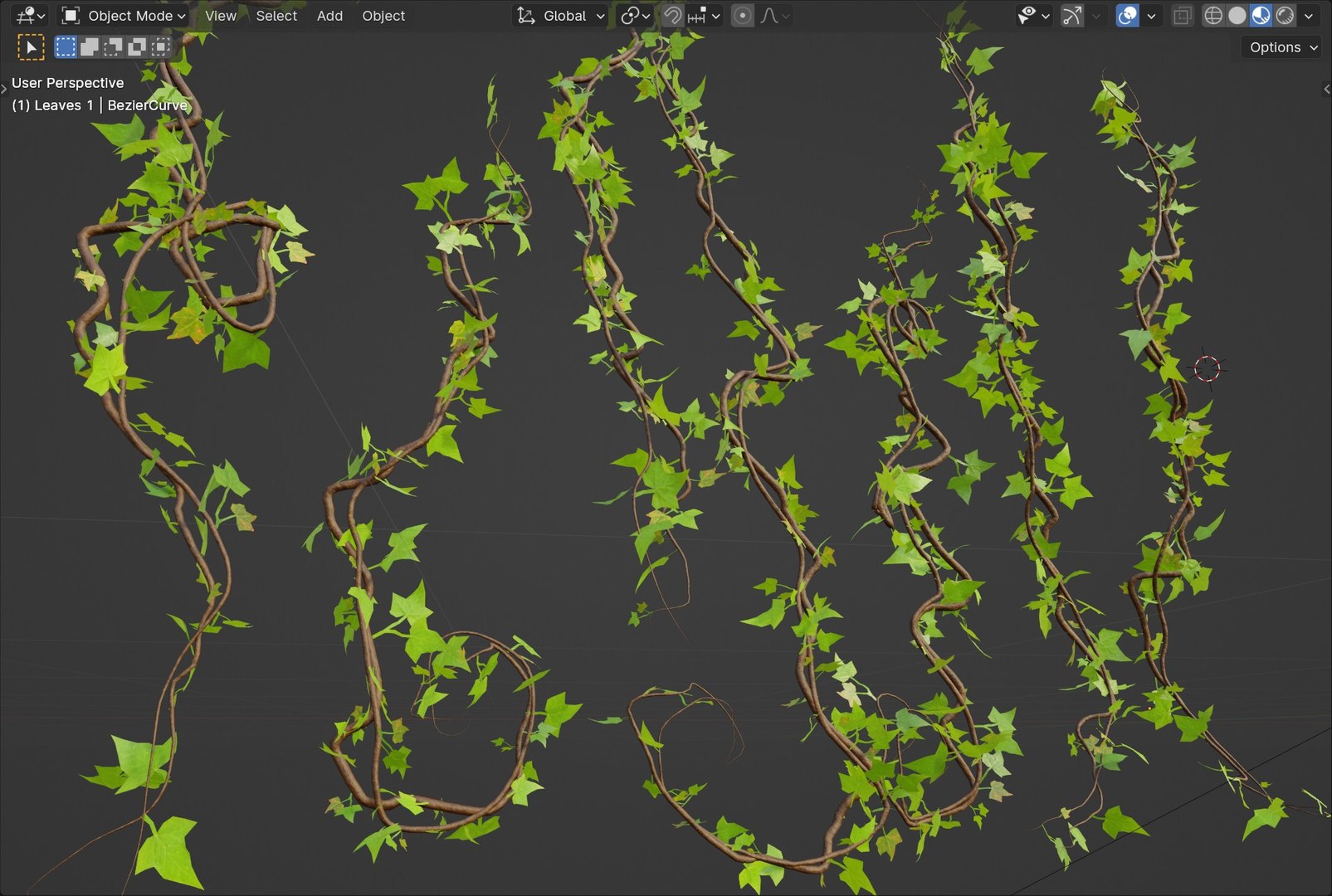 3D Model Vines And Ivy Geometry Nodes Blender TurboSquid 2171698