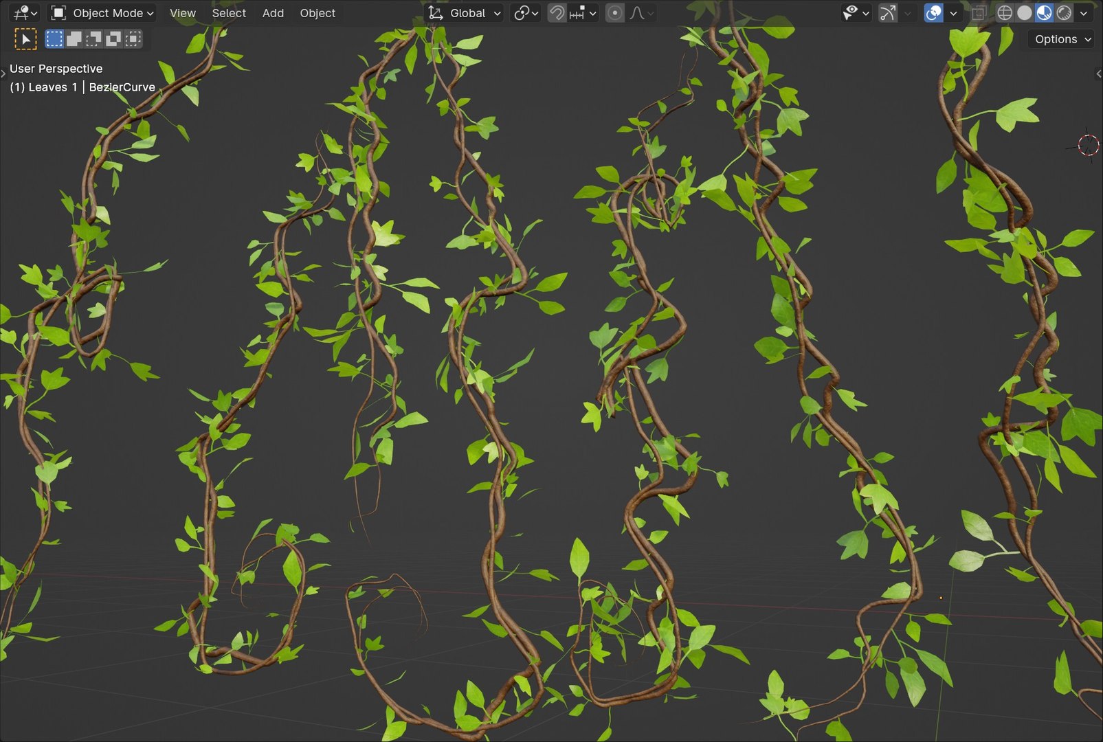 3D Model Vines And Ivy Geometry Nodes Blender TurboSquid 2171698
