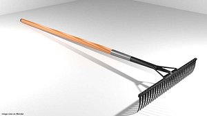 3d model garden rake