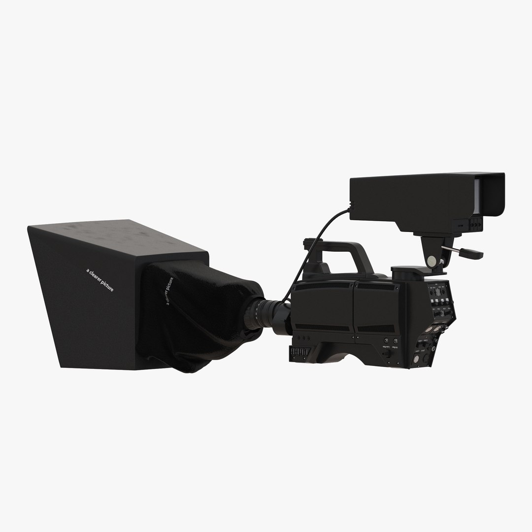 TV Studio Camera Generic 2 3D Model 3D model preview