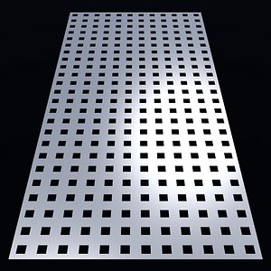 Perforated panel with 20 percent opening 25O114 3D model