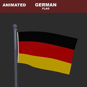 3D animation flag model