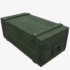 3D model Military Crate 01