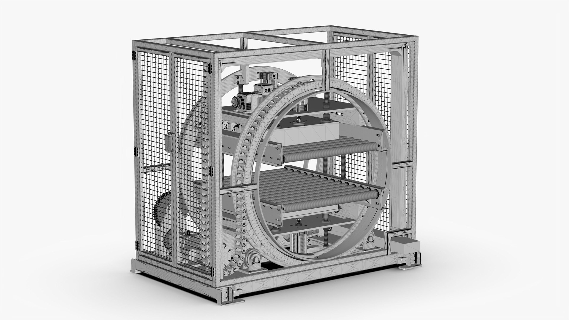 3D Model Squirrel Cage Turning Machine - TurboSquid 1996740