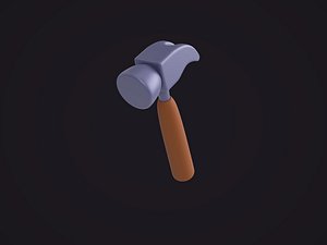 Cartoon Stylized Claw Hammer