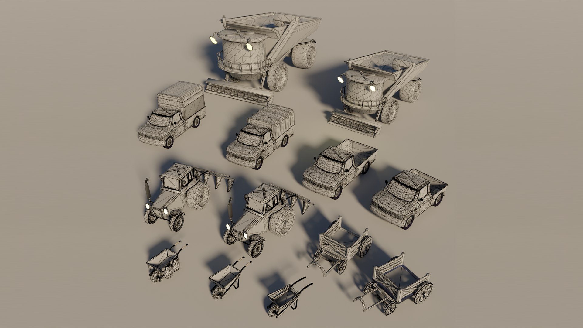 3D Model Farm Vehicle Pack - TurboSquid 2128957