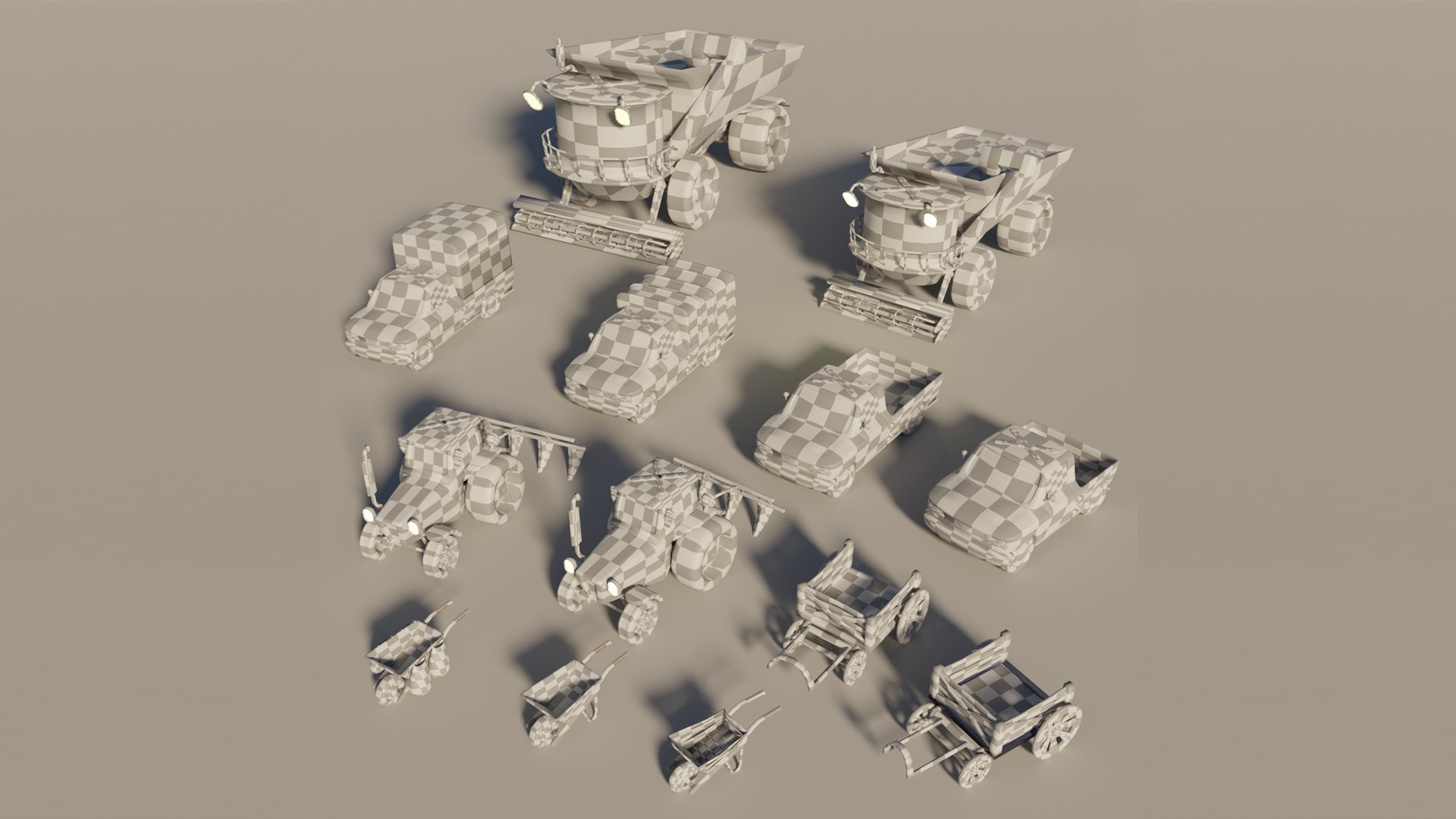 3D Model Farm Vehicle Pack - TurboSquid 2128957