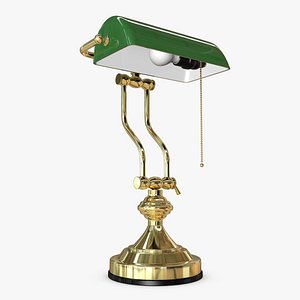 Bankers lamp 3D model