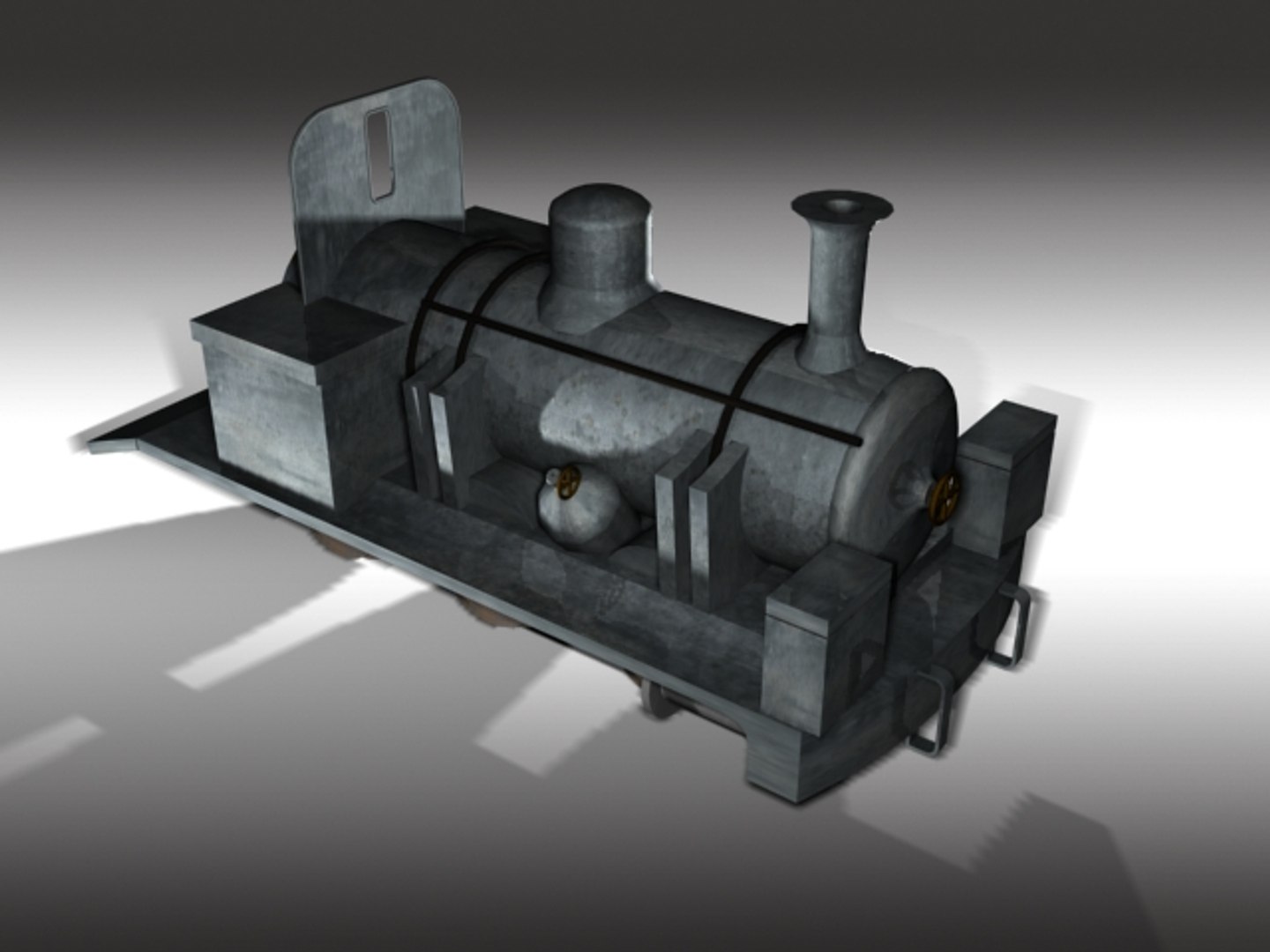 3d Model Narrow Gauge Steam Engine