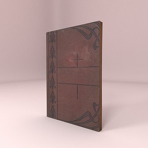 old slim book 3D model