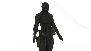 3D Female Stealth Agent Covert Tactical Suit 3D Model