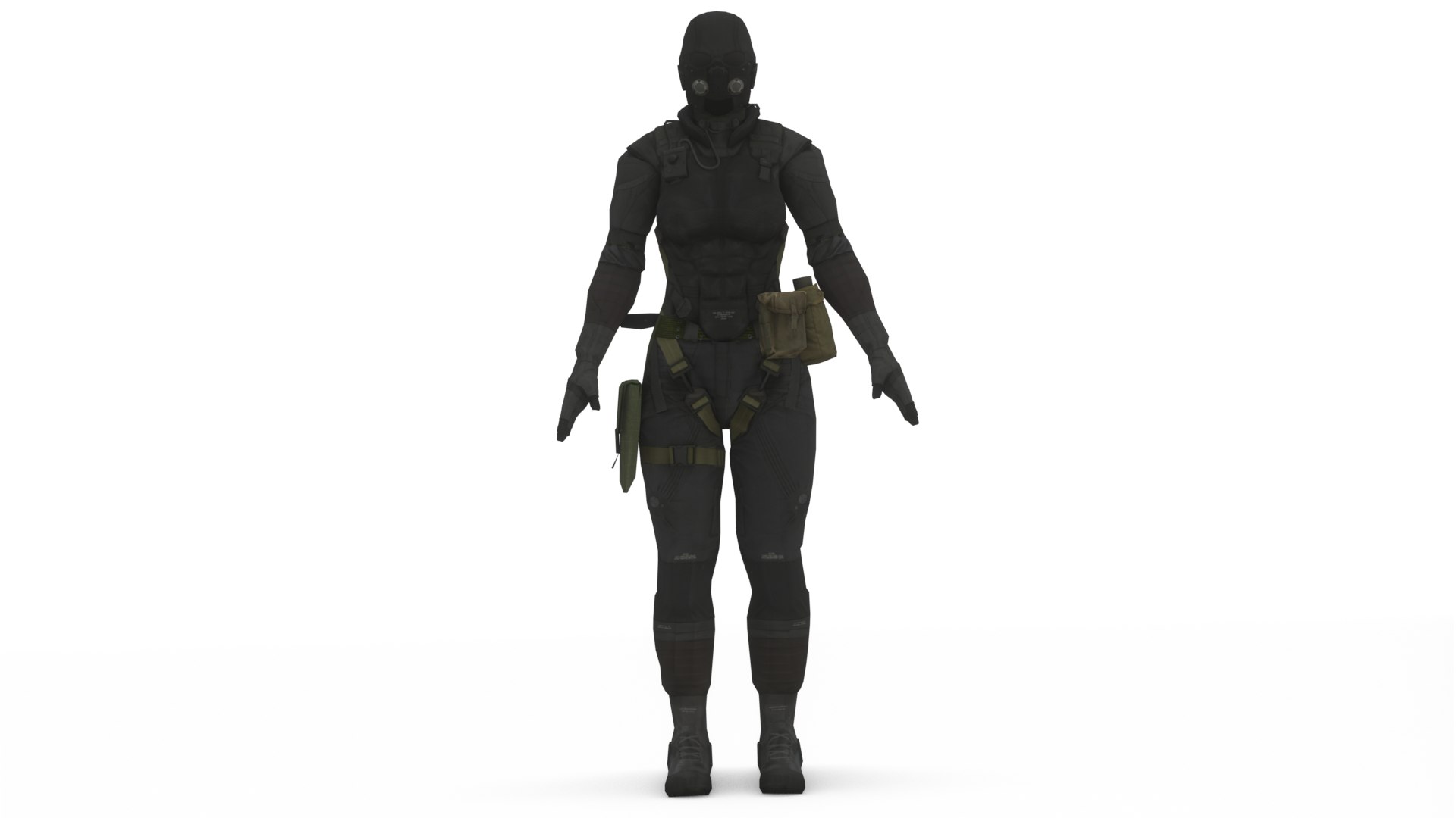 3D Female Stealth Agent Covert Tactical Suit 3D Model - TurboSquid 2418713