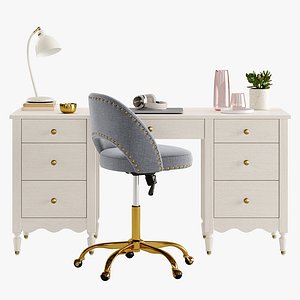 3D Camille Storage Desk